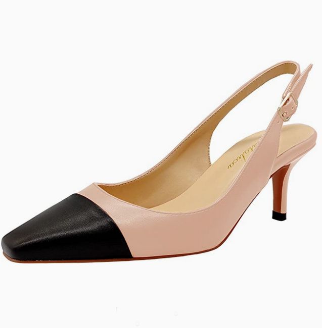 Buy Beige High Heels for Women, Black Pointed Toes, Leather Shoes,  Comfortable High Heels, Special Occasion Shoes Online in India - Etsy