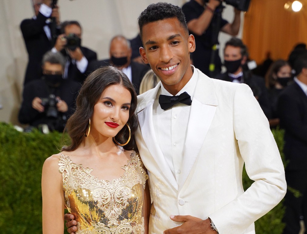 Nina Ghaibi and Felix Auger-Aliassime