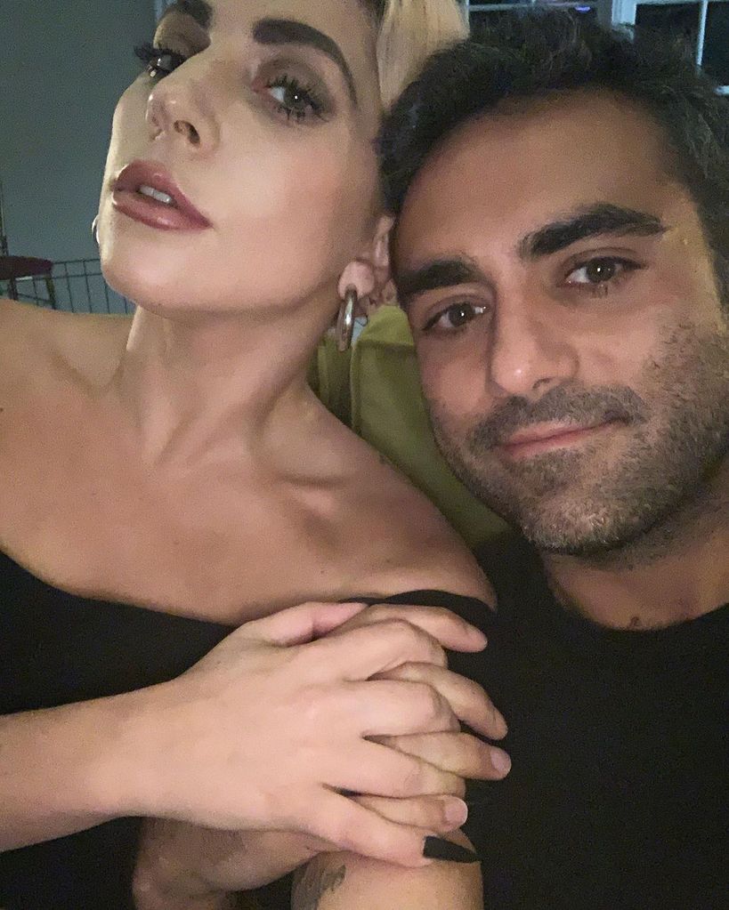 Lady Gaga and Michael Polansky share a photograph from home