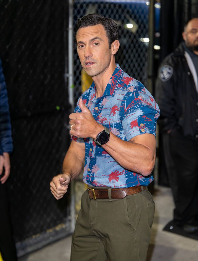 LOS ANGELES, CA - JANUARY 25: Milo Ventimiglia is seen at "Jimmy Kimmel Live" on January 25, 2024 in Los Angeles, California.  (Photo by RB/Bauer-Griffin/GC Images)