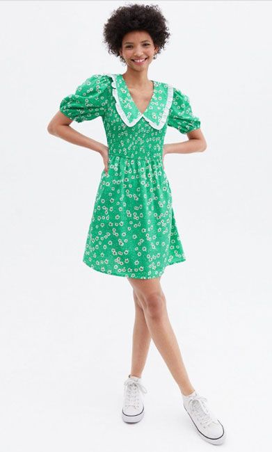 green daisy newlook dress