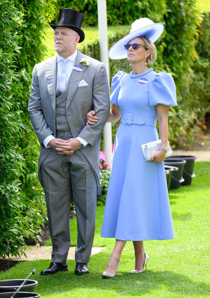 Mike and Zara Tindall on Ladies Day