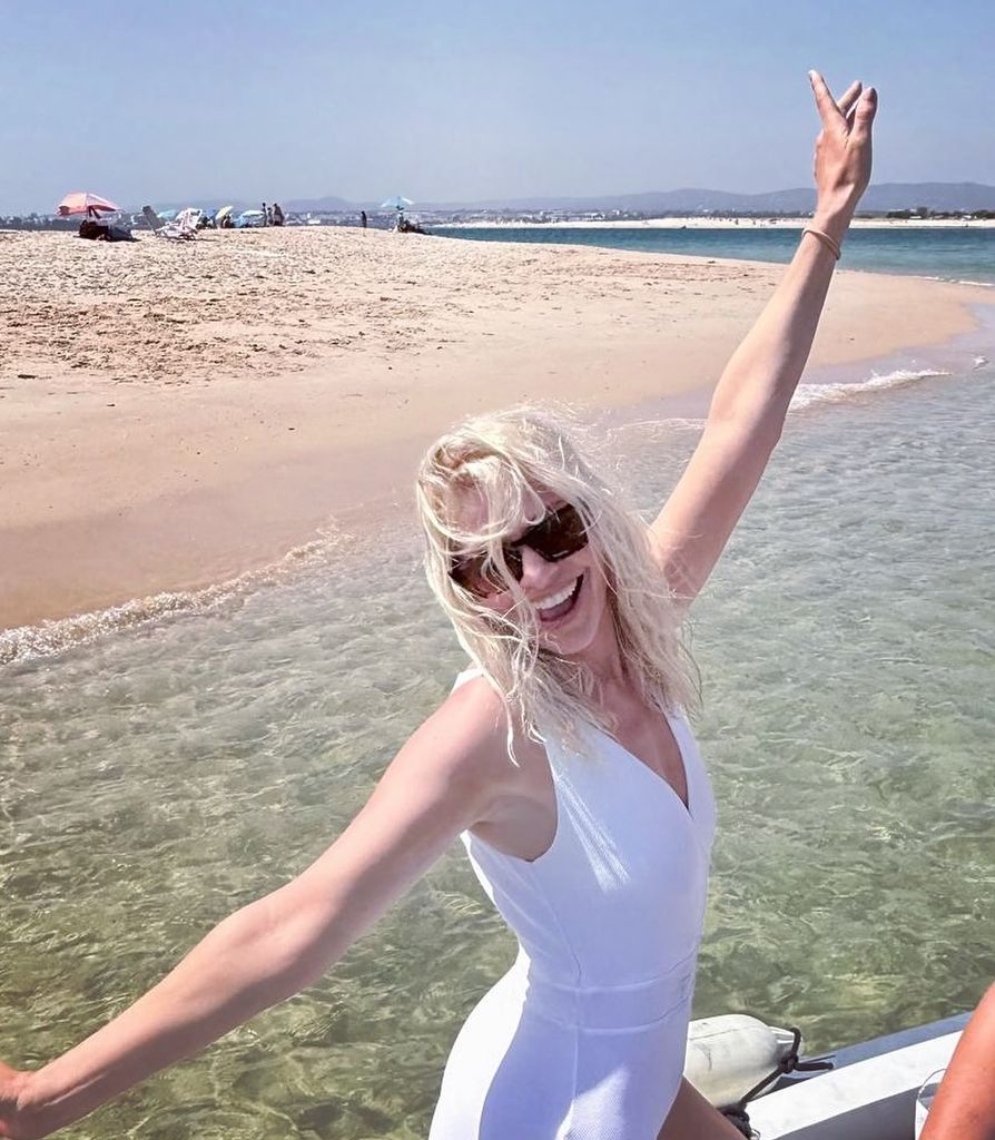 Holly Willoughby on holiday