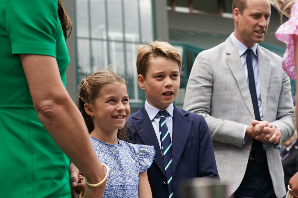 Princess Charlotte and Prince George at Wimbledon