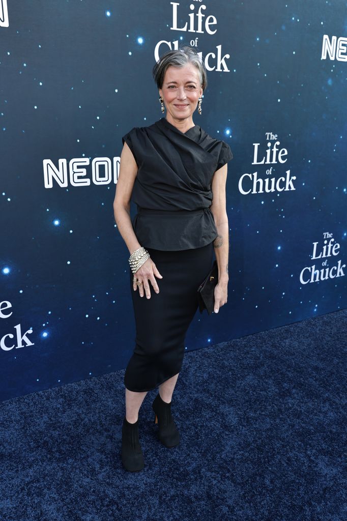 Mia Sara seen at "The Life Of Chuck" Special Screening at Hollywood Legion Theater on June 02, 2025 in Los Angeles, California.