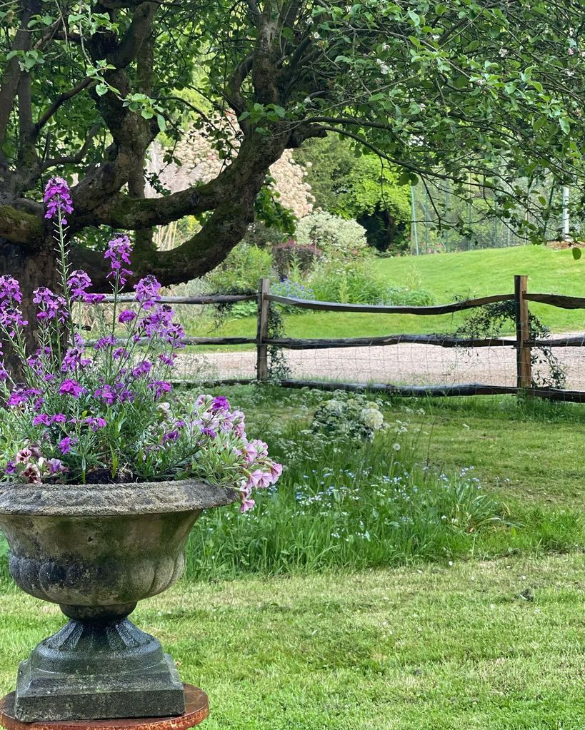 Shirlie Kemp's garden goes on for miles