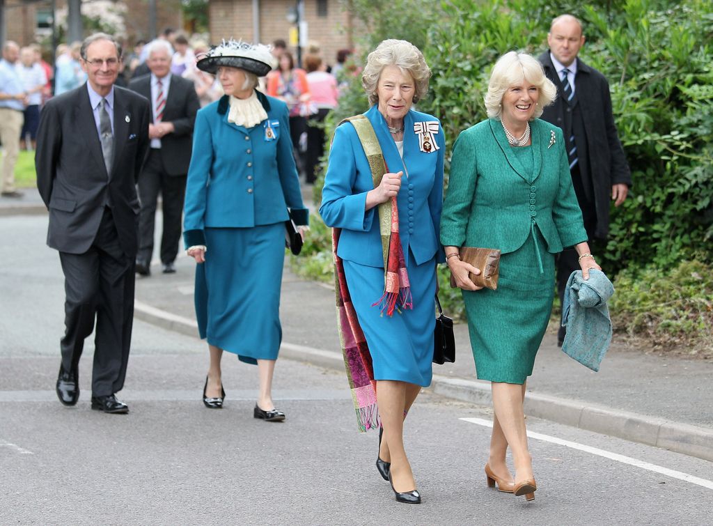 Queen Camilla with Dame Shan Legge-Bourke in 2012