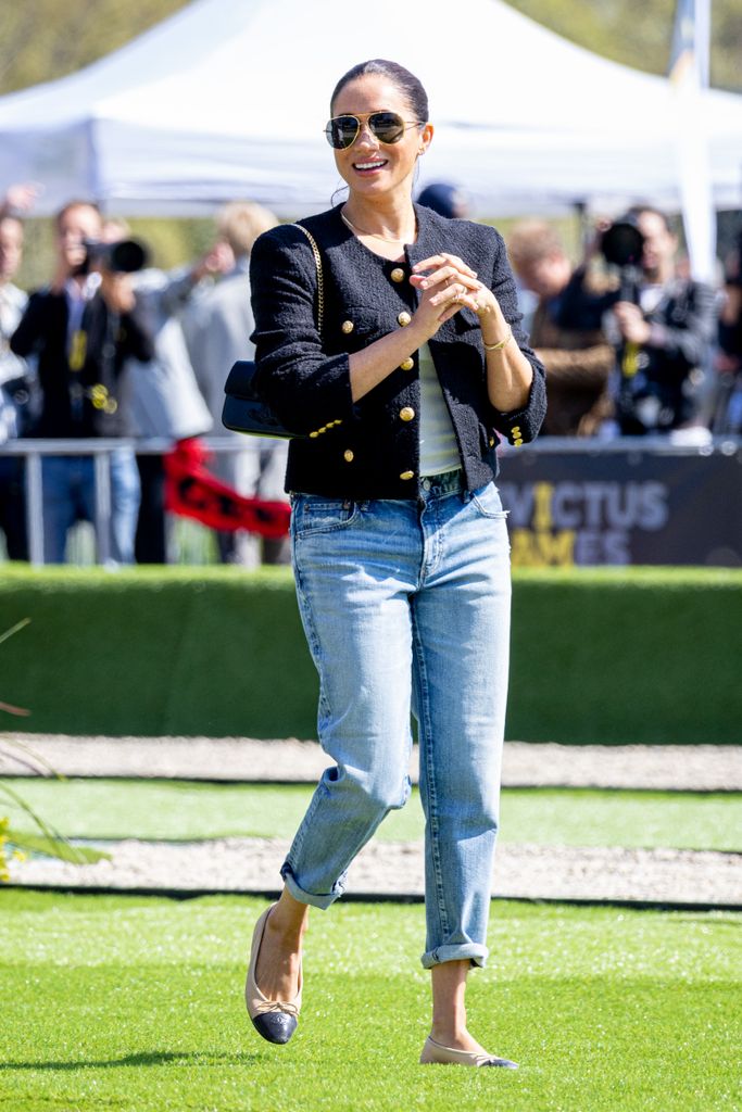 The Duchess of Sussex wears Chanel ballet flats at the 2022 Invictus Games in the Netherlands
