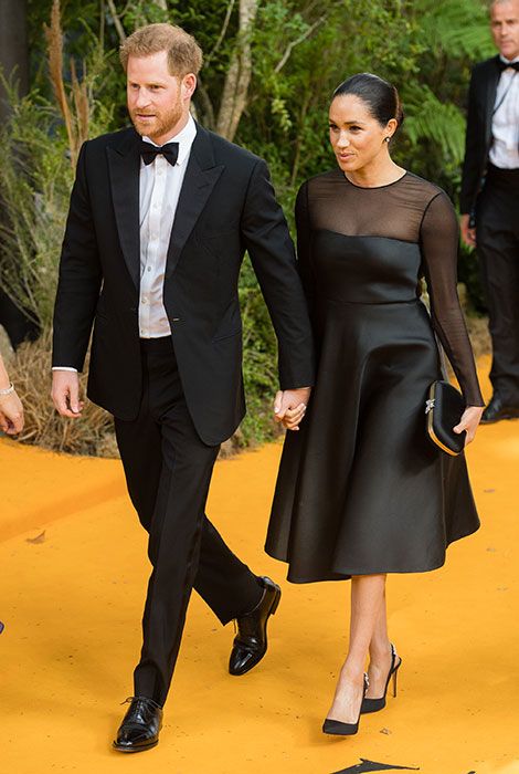 meghan and harry lion king premiere