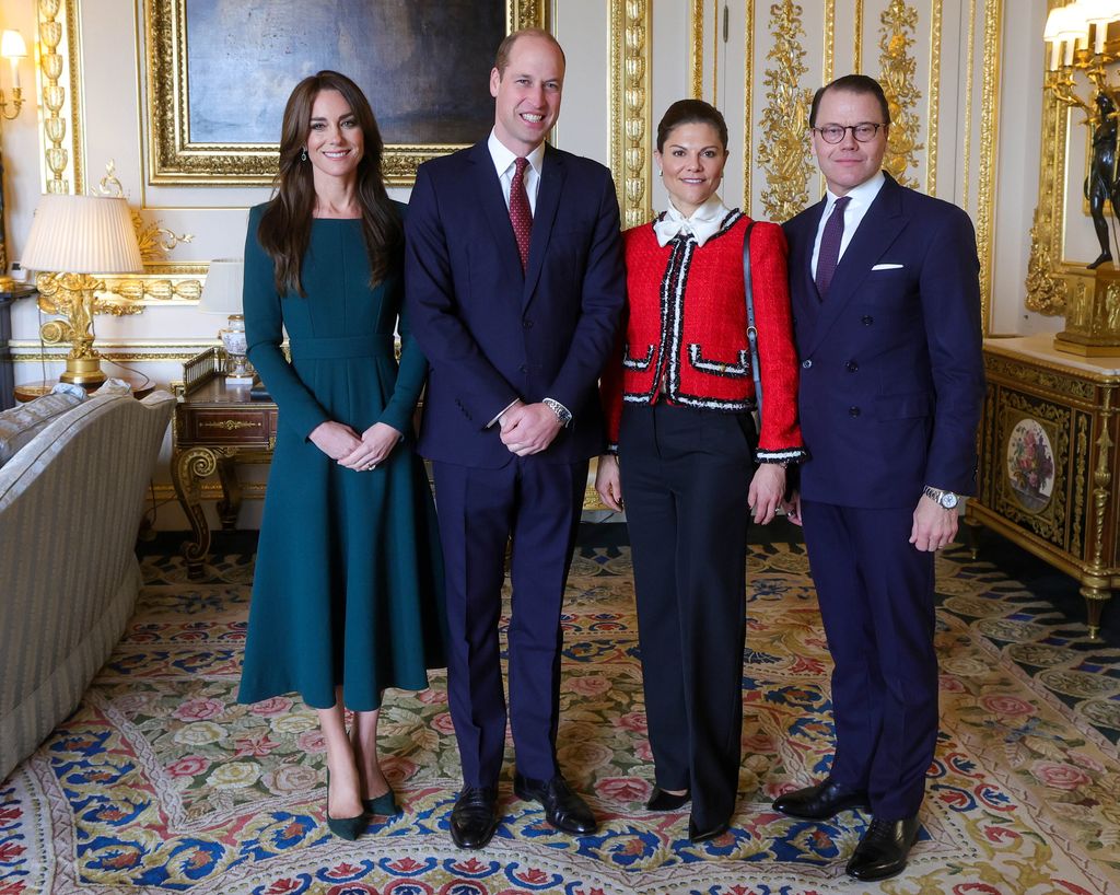 kate and william with victoria and daniel at windsor castle
