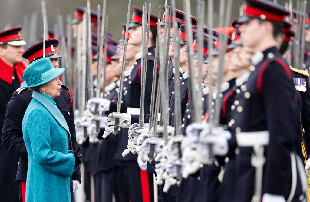 Princess Anne represented the King at the Sovereign's Parade