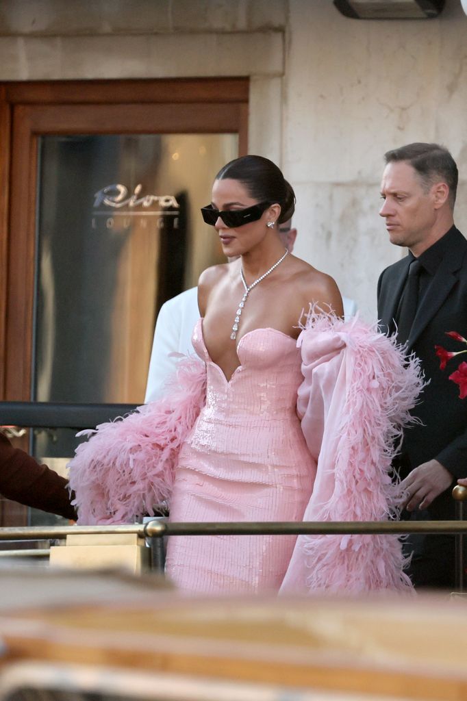 Khloe Kardashian Signing lors du mariage Jeff Bezos et Lauren Sanchez le 27 juin 2025 à Venise, en Italie. (Photo d'images Ernesto Ruscio / GC)