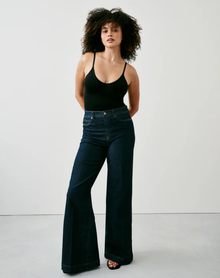 spanx wide leg jeans