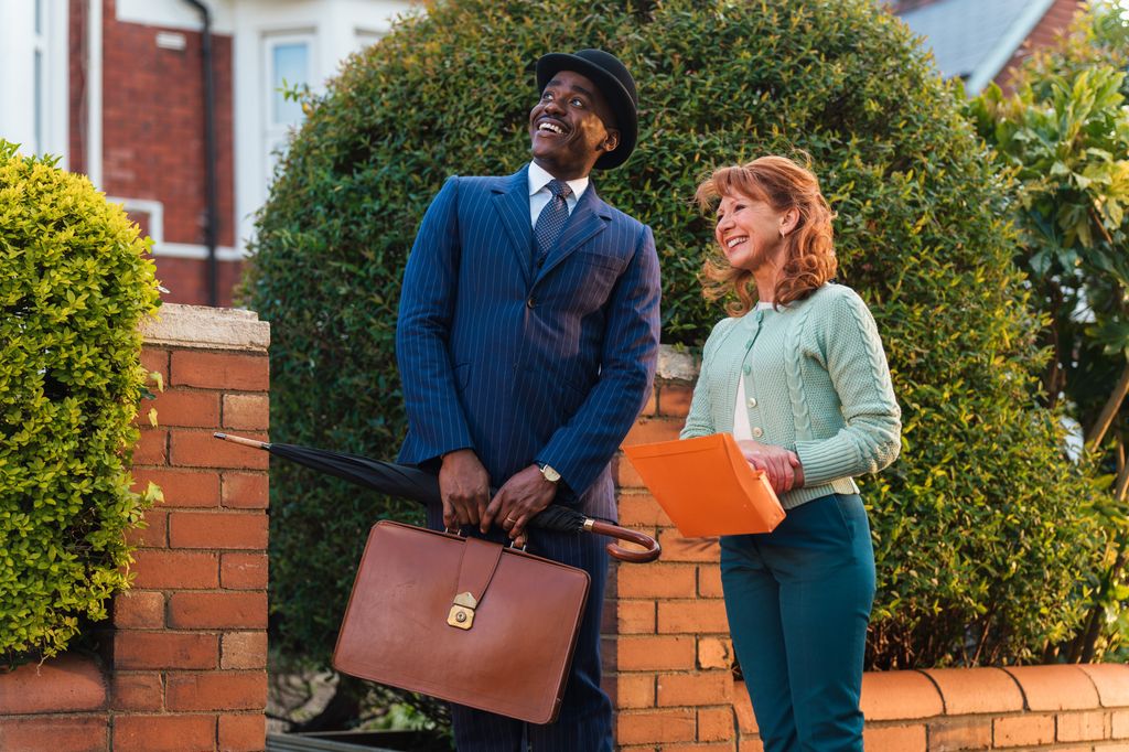 The Doctor (NCUTI GATWA) & Melanie Bush (BONNIE LANGFORD)