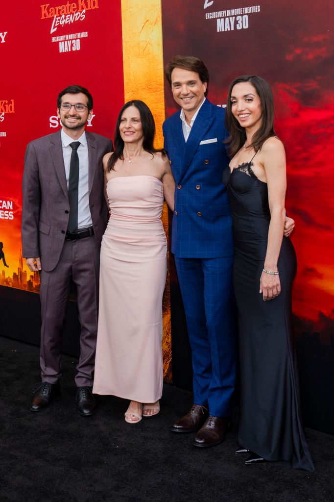 Daniel Macchio, Phyllis Fierro, Ralph Macchio, Julia Macchio at Sony's "Karate Kid: Legends" world premiere held at SVA Theatre on May 27, 2025 in New York, New York.