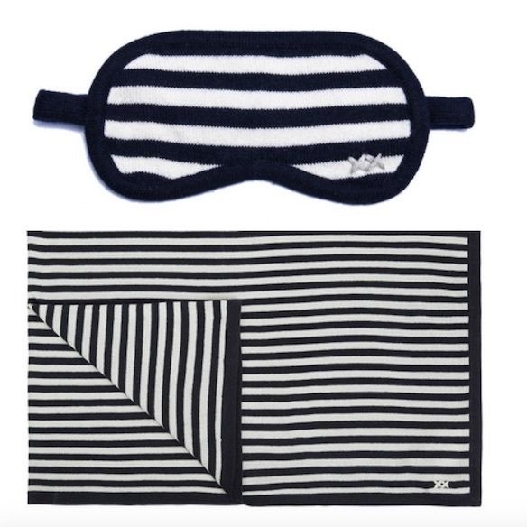 Australian brand banjo & matilda has the perfect cozies to get you through just about any journey en vogue. like their yummy navy stripe jet setter silk/cashmere mask (0) and travel blanket (5) which will help you can some beauty rest on any commute now matter how long the journey. Available at www.banjoandmatilda.com. Photos: Banjo & Matilda