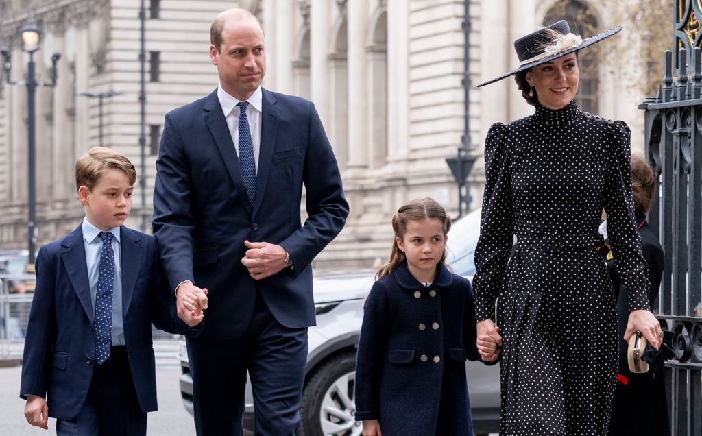 William, Kate, George and Charlotte attend memorial service for late Prince Philip