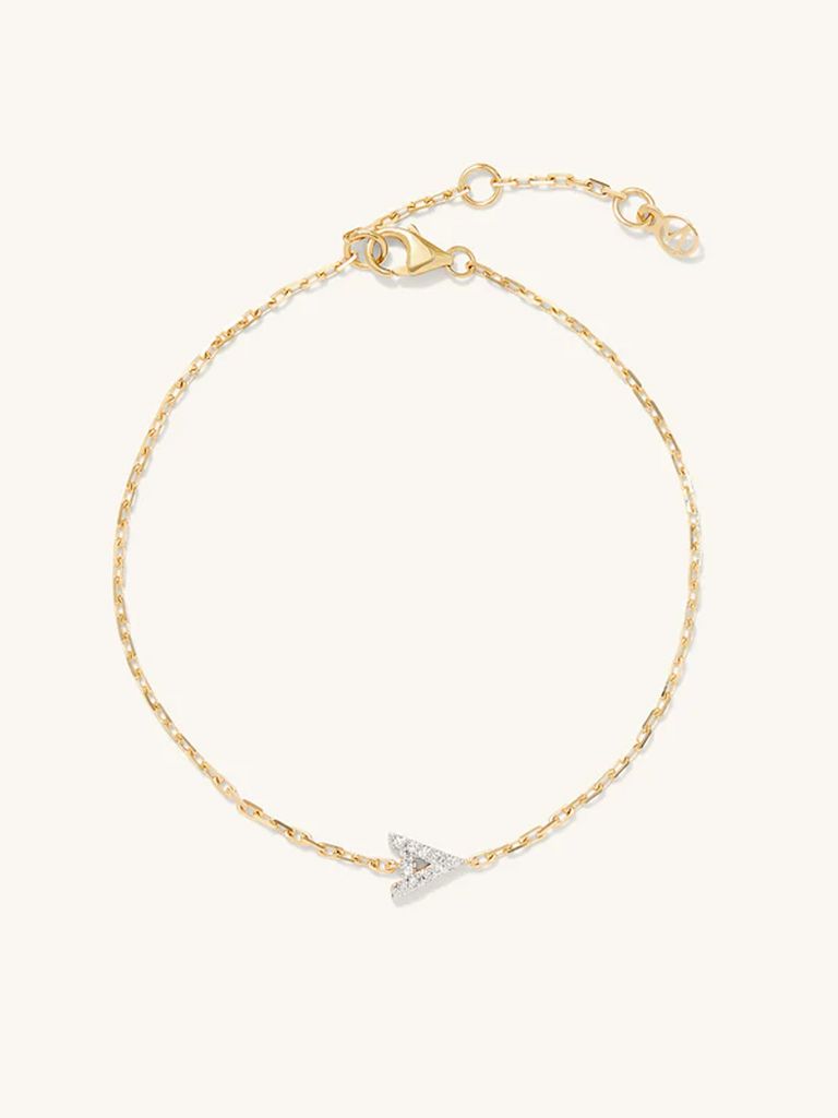 Diamond Letter Bracelet