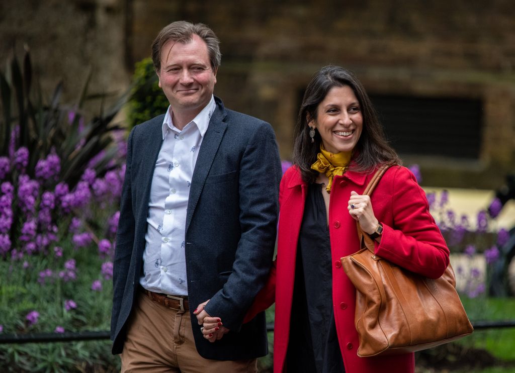 A photo of Nazanin Zaghari-Ratcliffe and her husband Richard Ratcliffe