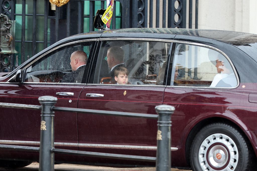 Prince Louis in car