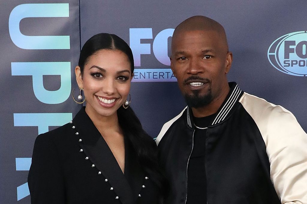 Corinne Fox and Jamie Foxx attend the 2019 Fox Upfront at Wallman Rink in Central Park
