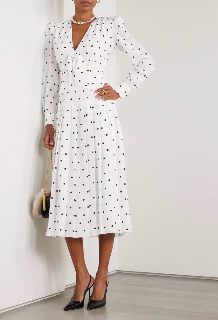 Alessandra Rich polka dot dress