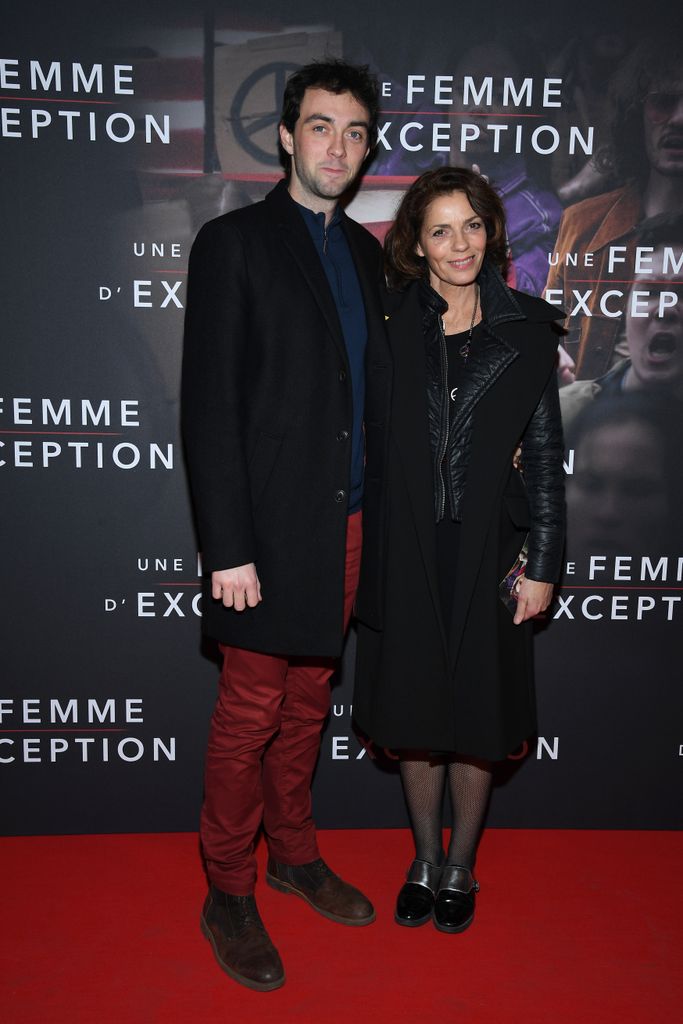Elizabeth Bourgine and her son Jules Miesch 