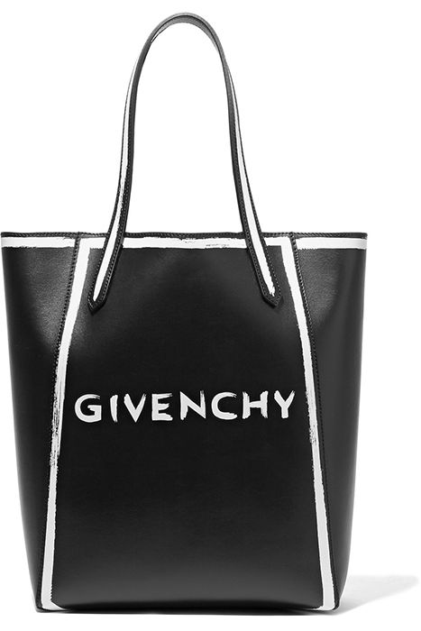 givenchy slogan bag black white