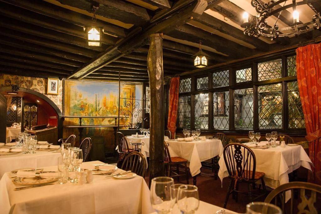 The Mermaid Inn in Rye's dining room