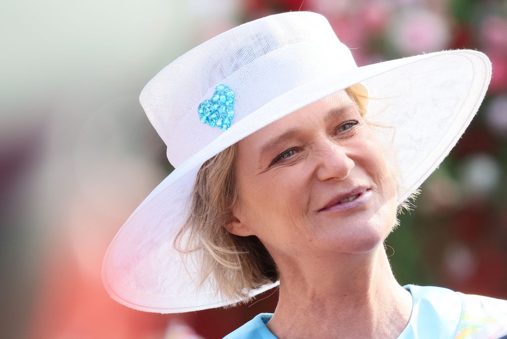 Princess Delphine of Belgium attends the military and civilian parade on the Belgian National Day, in Brussels, on July 21, 2023. 