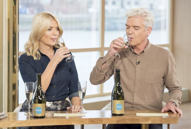 Holly Willoughby Phillip Schofield drink