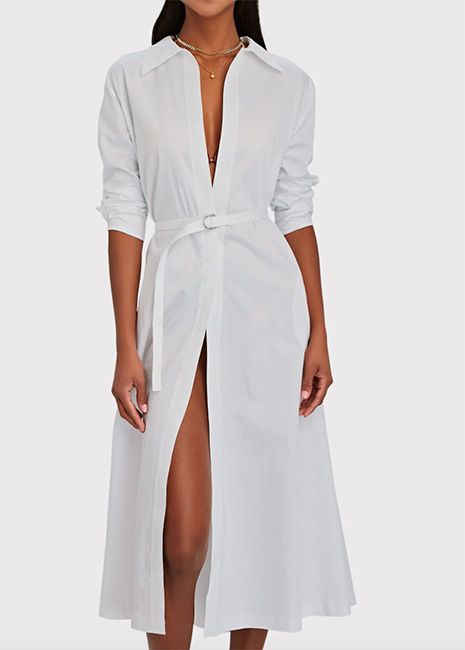 norman white dress