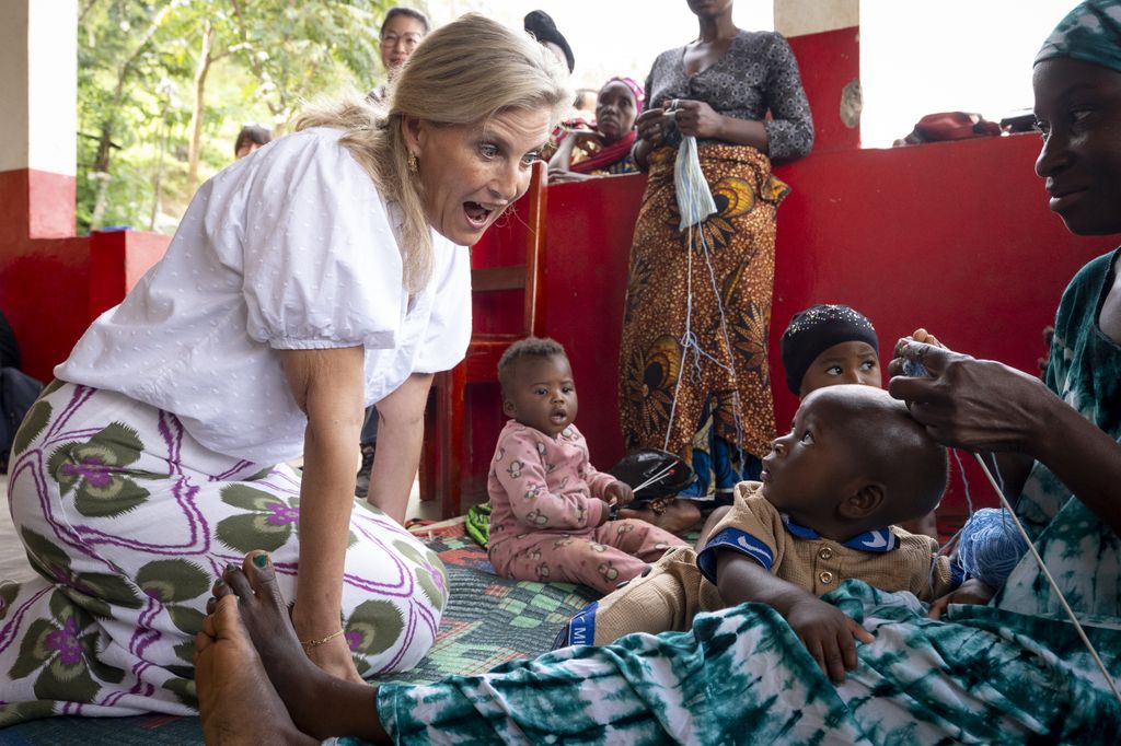 Duchess Sophie of Edinburgh during visit to Democratic Republic of Congo