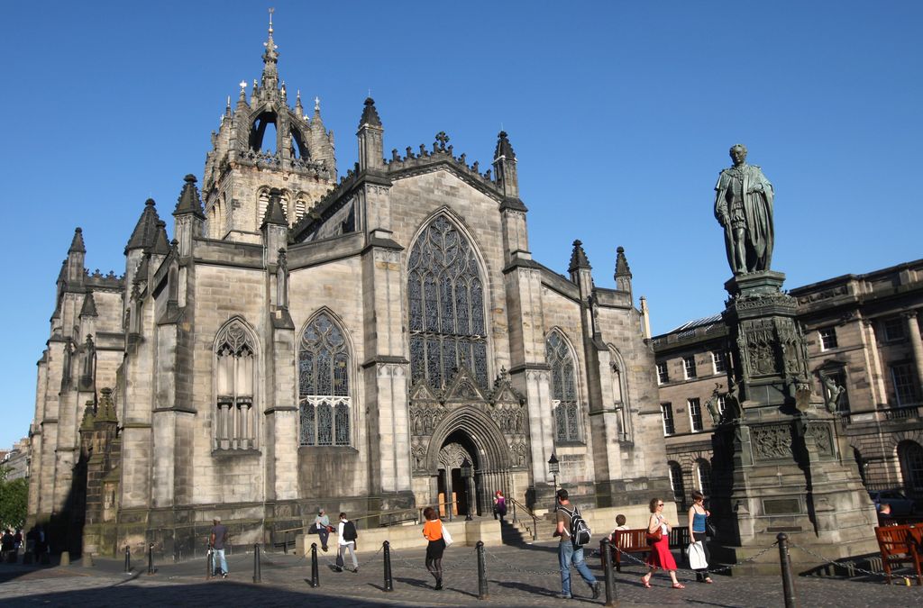 A general view of St Giles' Cathedral in Edinburgh