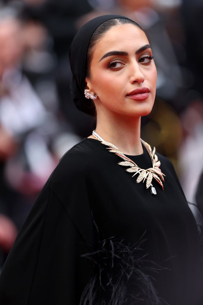 Yara Alnamlah attends "Le DeuxieÌme Acte" ("The Second Act") Screening & opening ceremony red carpet at the 77th annual Cannes Film Festival 