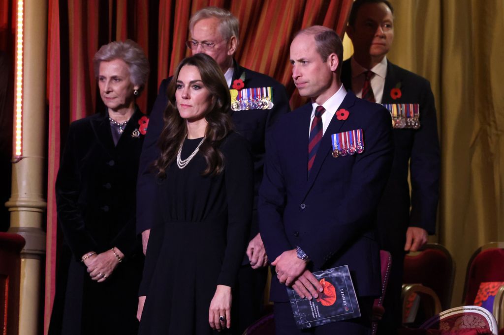 William and Kate at the Royal British Legion Festival Of Remembrance in 2023 