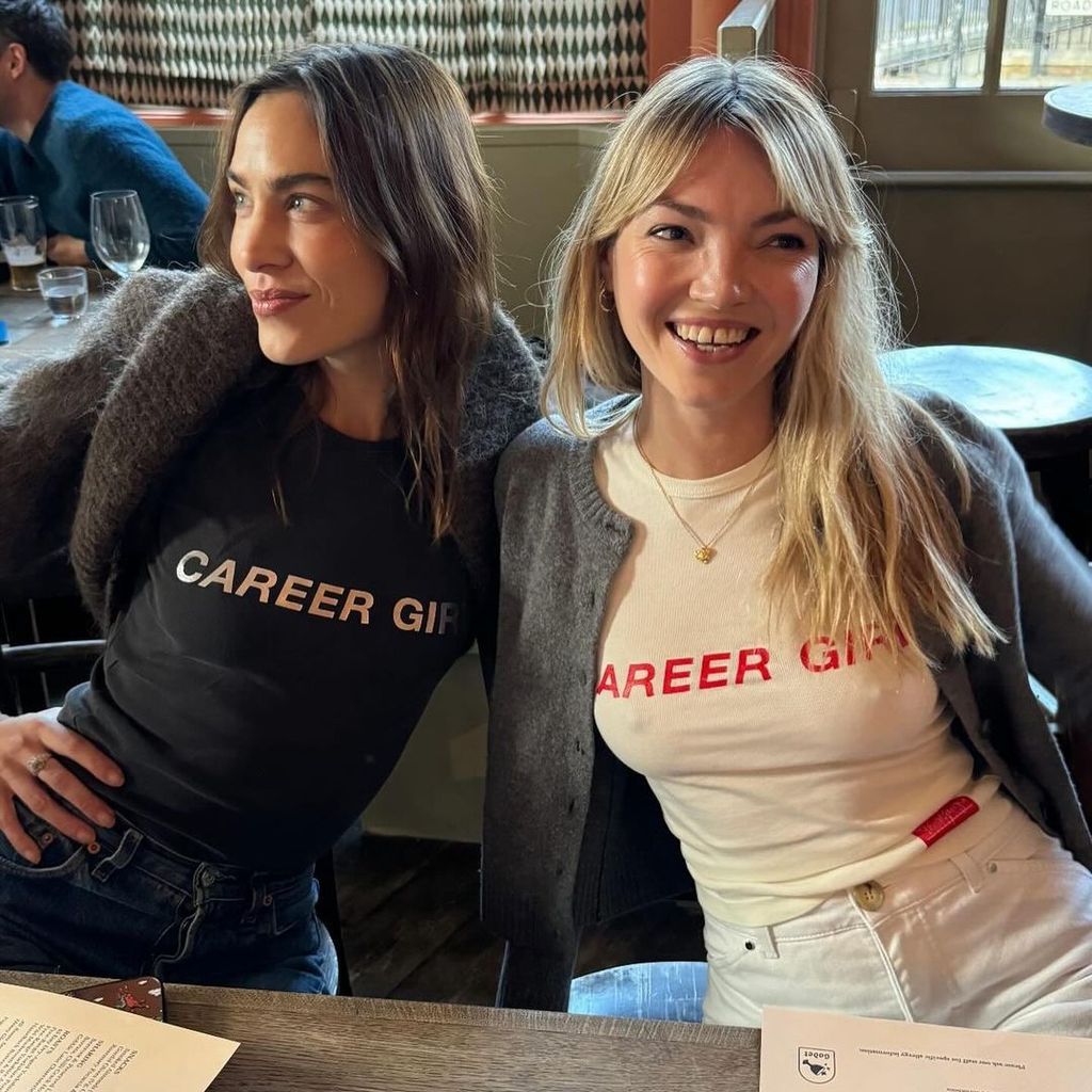 Alexa and Christie look so chic in their matching tees