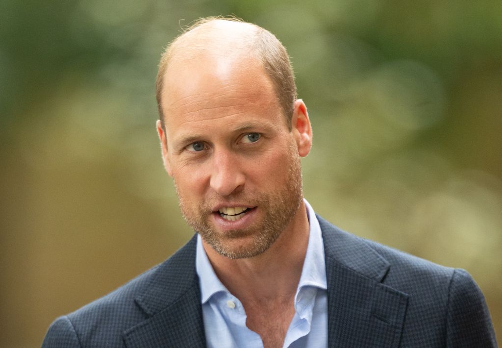 Prince William sporting stubble