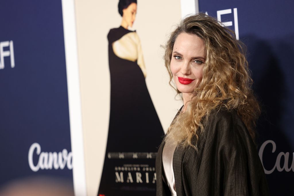 Angelina Jolie attends the premiere of "Maria" during the 2024 AFI Fest at TCL Chinese Theatre on October 26, 2024 in Hollywood, California. 