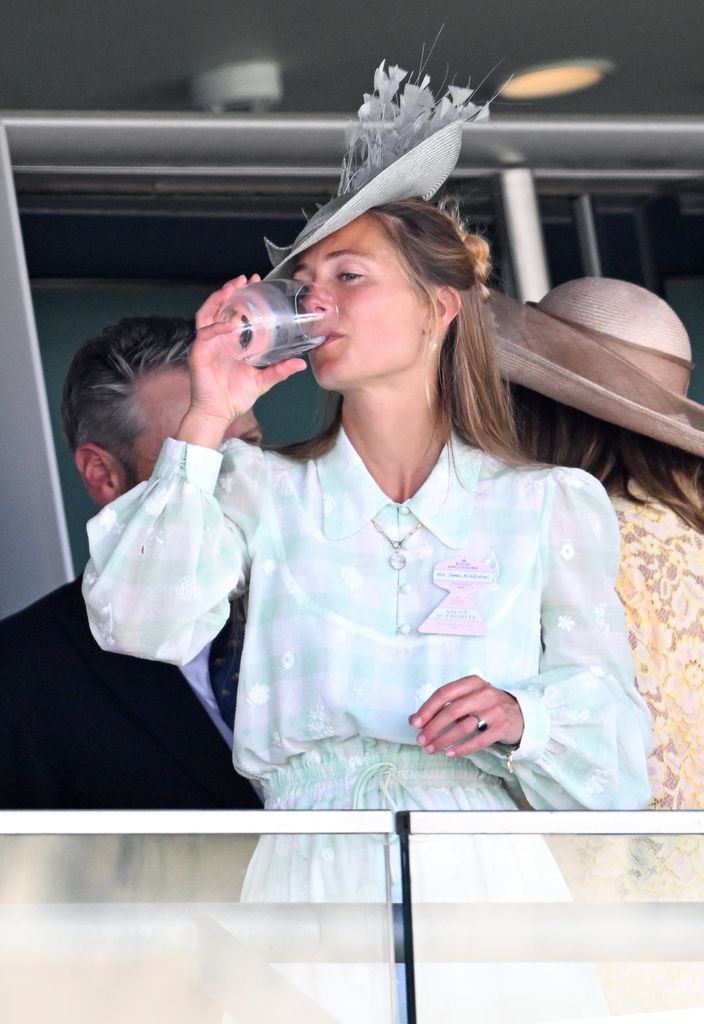 Alizee Thevenet keeps hydrated