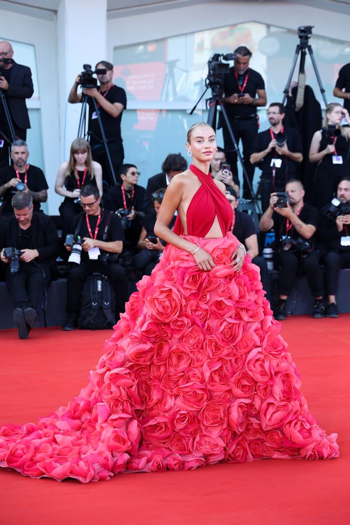 Rose Bertram attends the "Queer" red carpet during the 81st Venice International Film Festival on September 03, 2024 in Venice, Italy.