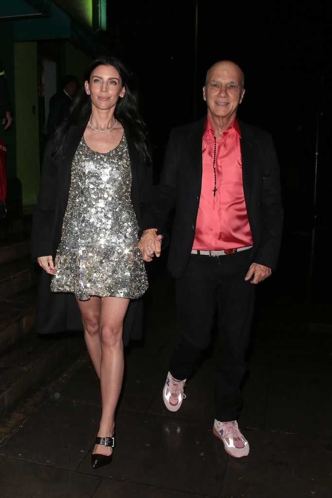 Liberty Ross and Jimmy Iovine seen leaving Mick Jagger's 80th birthday party at Embargo Republica nightclub in Chelsea on July 26, 2023 in London, England. (Photo by Ricky Vigil M / Justin E Palmer/GC Images)