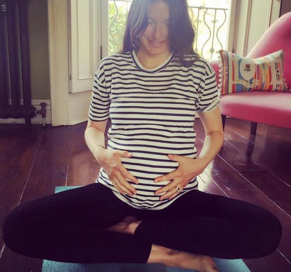 Jools Oliver has shared a picture of her blossoming baby bump!
