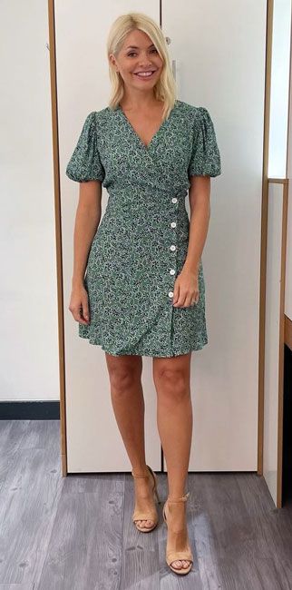 holly willoughby laredoute green dress