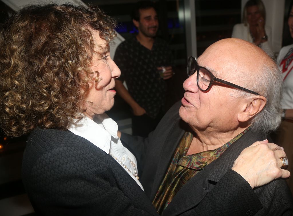 NEW YORK, NEW YORK - JULY 31: Rhea Perlman and Danny DeVito at the opening night of the play "Let's Call Her Patty" at Lincoln Center Claire Tow Theater on July 31, 2023 in New York City. (Photo by Bruce Glikas/Getty Images)