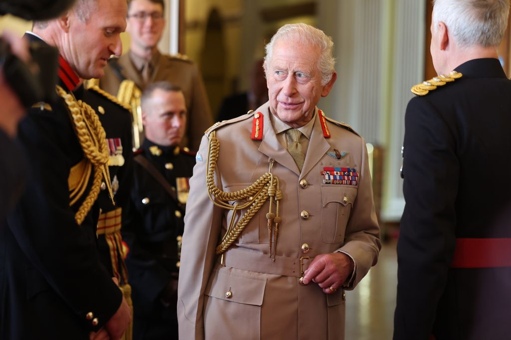 King Charles III visits the regiment at their headquarters in Lark Hill
