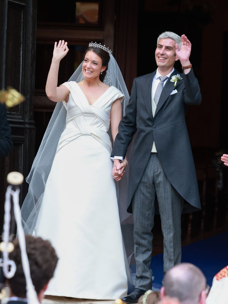 Princess Alexandra wore an Elie Saab gown for her religious wedding
