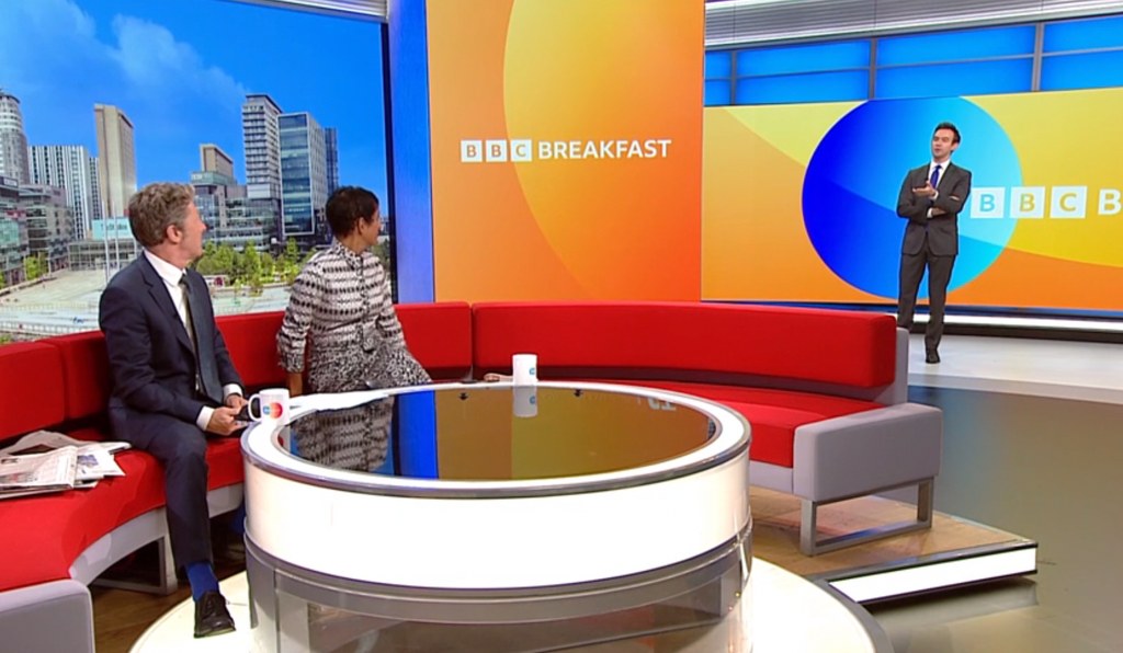 Charlie Stayt, Naga Munchetty on BBC Breakfast