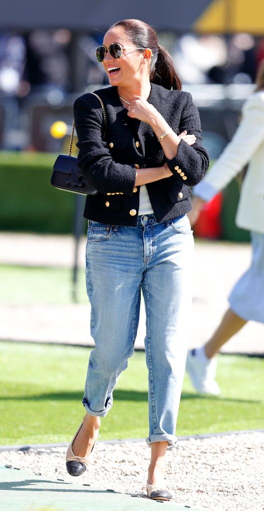 Meghan, Duchess of Sussex attends the Land Rover Driving Challenge, on day 1 of the Invictus Games 2020 at Zuiderpark 