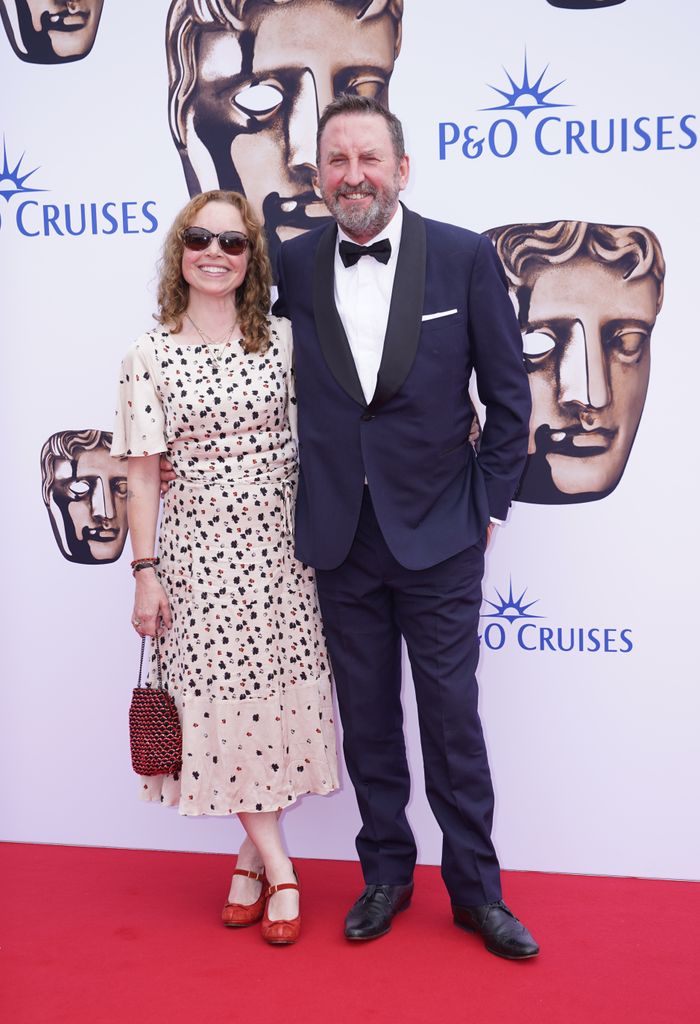 Lee Mack and partner Tara McKillop attending the Bafta Television Awards 2023 at the Royal Festival Hall, London